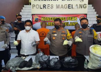 Jelang Lebaran 2023, Polresta Magelang Sita Setengah Ton Bahan Mercon