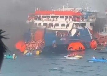 Kronologi Terbakarnya Kapal Feri Berpenumpang Ratusan Orang di Merak