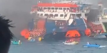 Kronologi Terbakarnya Kapal Feri Berpenumpang Ratusan Orang di Merak