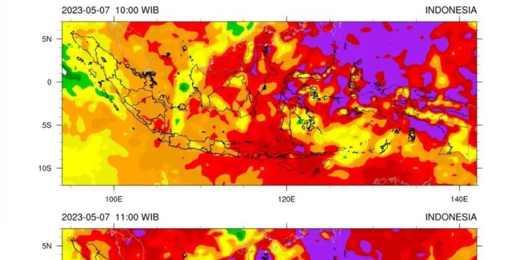 Hari Ini Cuaca Indonesia Panas Mendidih, Ini Wilayah dengan Paparan Sinar UV Paling Ekstrem