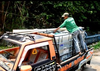 Cerita Penjual Air Bersih Keliling di Magelang Jawa Tengah
