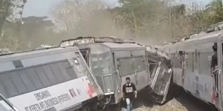 KA Argo Semeru Anjlok di Wates, Jalur Rel Kini Tak Bisa Dilintasi