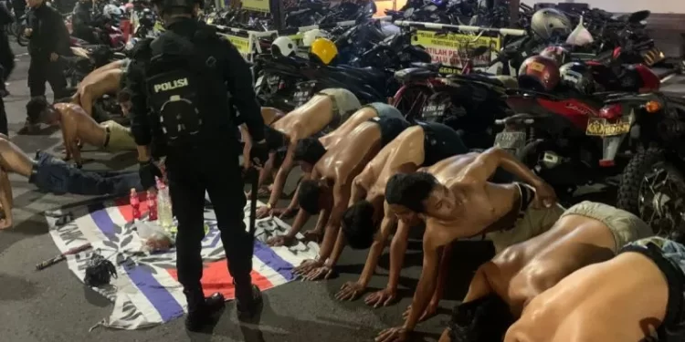 Puluhan Anggota Gangster Semarang Diamankan Polisi