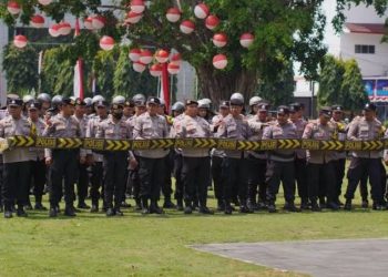 Ratusan Personel Gabungan Disiagakan Amankan Aksi Demo Mahasiswa di Surakarta