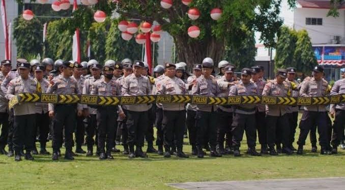 Ratusan Personel Gabungan Disiagakan Amankan Aksi Demo Mahasiswa di Surakarta
