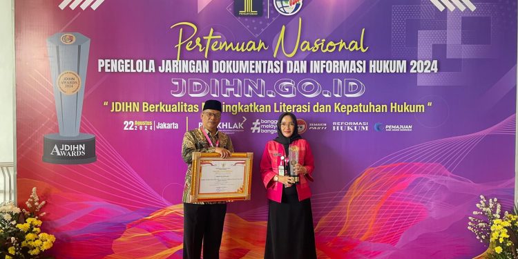 3 Kali Berturut-turut, Pemkab Magelang Raih Penghargaan Pengelola JDIH Terbaik Nasional