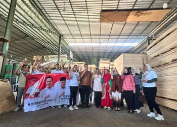 Mas Wiwit Kunjungi UMKM Playwood di Bangsri, Perhatikan Para Pekerja dan Industri Lokal