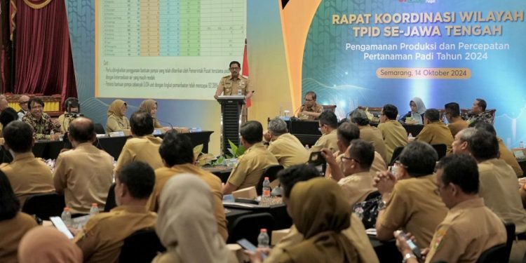 Rakor Wilayah TPID, Pemprov Jateng Optimis Penuhi Target LTT 105.740 Hektare