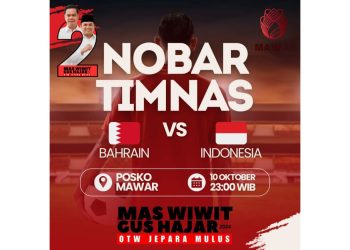 Nobar Timnas Indonesia Vs Bahrain di Posko Mawar: Ngopi Bareng, Dukung Timnas Bareng!