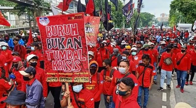 Jutaan Buruh se-Indonesia Akan Mogok Massal Bulan Depan, Tuntut Dua Hal Ini