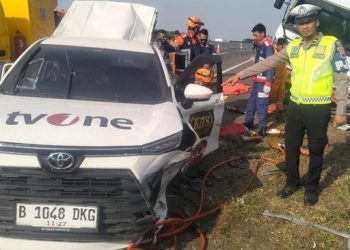Kecelakaan di Tol Pemalang Libatkan Jurnalis TV One; Tiga Meninggal & Dua Luka-luka