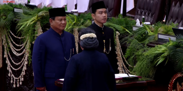 Foto Resmi dan Isi Sumpah Jabatan Presiden Prabowo dan Wapres Gibran