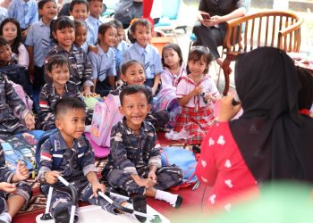 Puluhan Anak Usia Dini di Semarang Belajar ‘Kepahlawanan’ dengan Mendongeng