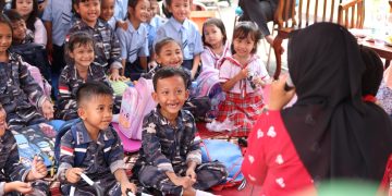 Puluhan Anak Usia Dini di Semarang Belajar ‘Kepahlawanan’ dengan Mendongeng