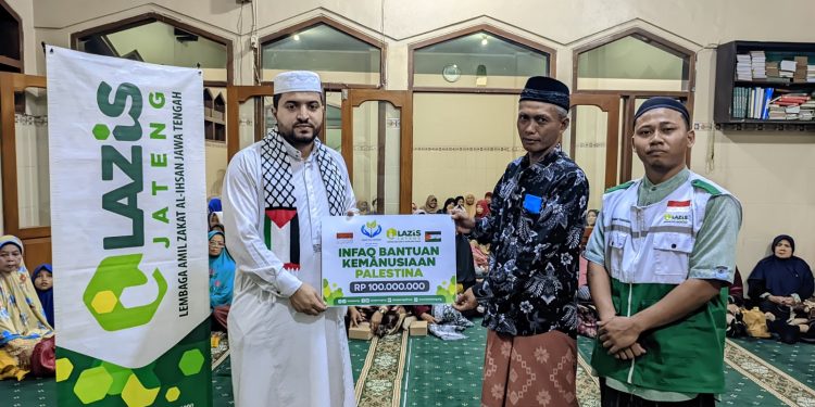 Lazis Jateng Kirim Bantuan ke 1.500 Warga Gaza Korban Genosida