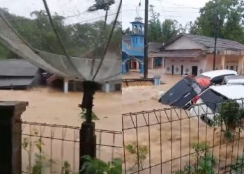 Sungai Cikaso Meluap, Sukabumi Diterjang Banjir Bandang