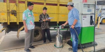 Jelang Nataru, Disperindag Batang Pantau SPBU Sepanjang Pantura