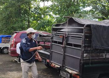 73 Hewan Terdeteksi PMK, Pemkab Temanggung Lakukan Desinfeksi di Pasar Hewan Kranggan