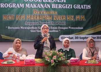 Sosialisasi MBG di Cianjur, Neng Eem Tegaskan Program Ini Investasi Jangka Panjang Bangsa
